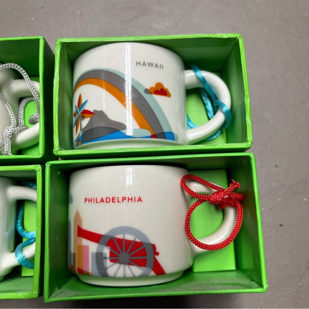 Starbucks You Are Here Series Ornaments/Espresso Mugs - Picture 3 of 4